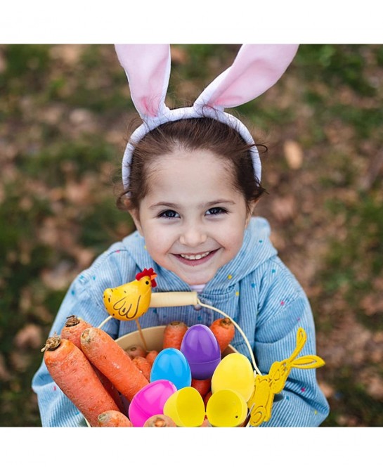 Easter Basket Stuffers 4Set Prefilled Easter Eggs with Different Designs of Necklaces and Bracelets Girls Jewelry Set for Kid...