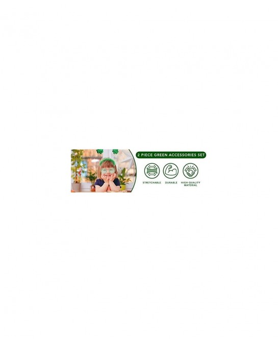 St Patricks Day Costume Accessories Shamrock Green Headband Green Sunglasses $22.58 Kids' Dress-Up Accessories