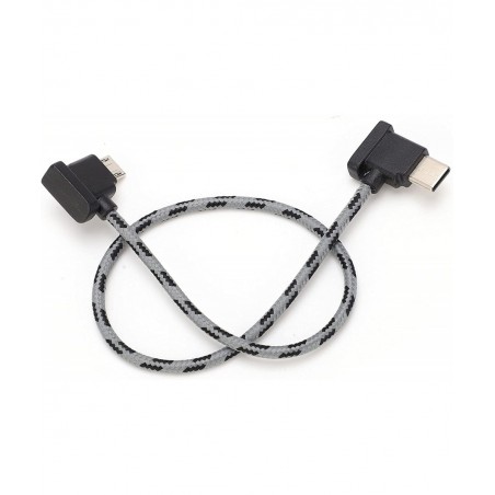 USB C to Micro USB 2.0 Data Transfer Cable Type C to Micro USB Right Angle Data Cable for DJI Mavic Air 2 / Mini 2 Remote etc...