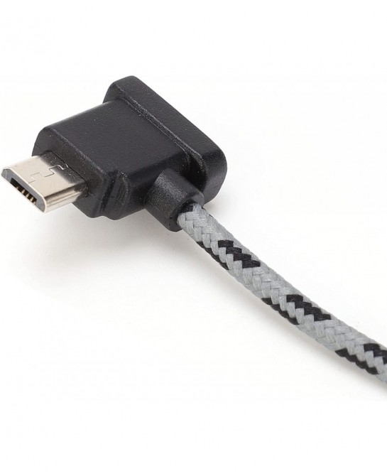 USB C to Micro USB 2.0 Data Transfer Cable Type C to Micro USB Right Angle Data Cable for DJI Mavic Air 2 / Mini 2 Remote etc...