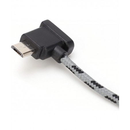 USB C to Micro USB 2.0 Data Transfer Cable Type C to Micro USB Right Angle Data Cable for DJI Mavic Air 2 / Mini 2 Remote etc...