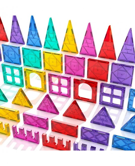 Magnetic Tiles 102PCS Kids Magnet Toys for 3+ Year Old Boys and Girls STEM Magnetic Blocks Educational Construction Gift for ...