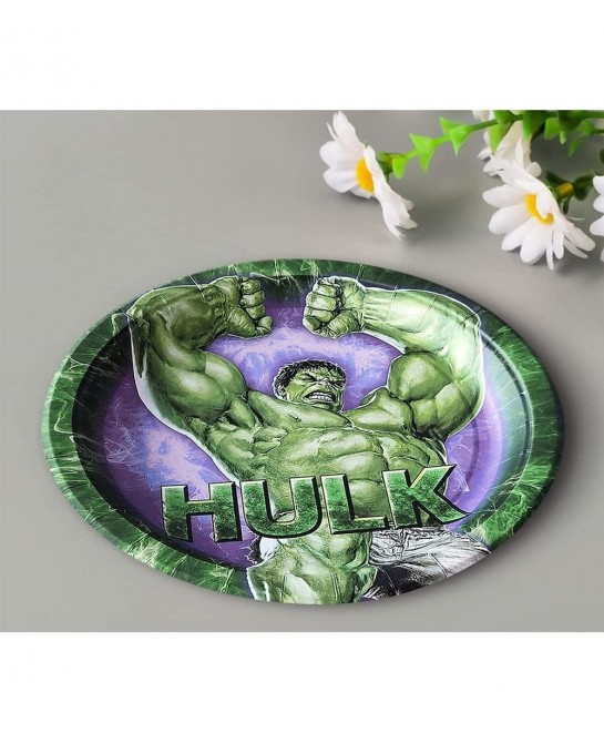 24 counts Party Plates for Incredible Man Plates Birthday Plate 9 & 7 Inch Cake Paper Dessert Set Birthday Party Supplies Dec...