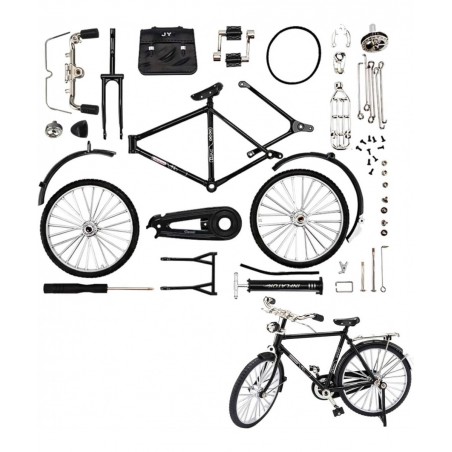 51 PCS DIY Retro Bicycle Model Ornament For Kids Vintage Metal Bicycle Ornaments DIY Bicycle Model Scale Iron Art Tabletop Or...