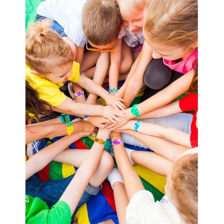 2Pcs Stress Relief Wristband Push Bubble Sensory Fidget Bracelets Toy Fidget Wristband Wearable Push It Pop Bubble Fidget Han...