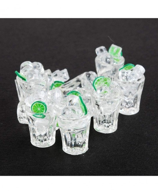 10PCS Minisature Scale Ice Cup for Dollhouse Kitchen Room $21.34 Dollhouse Accessories