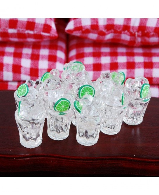 10PCS Minisature Scale Ice Cup for Dollhouse Kitchen Room $21.34 Dollhouse Accessories