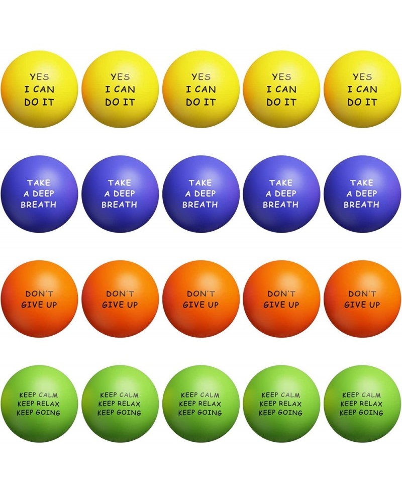 Motivational Stress Balls(20 Pack) for Kids and Adults Stress Relief Balls with Quetos to Relieve Anxiety and Manage Anger as...