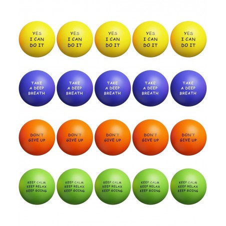 Motivational Stress Balls(20 Pack) for Kids and Adults Stress Relief Balls with Quetos to Relieve Anxiety and Manage Anger as...