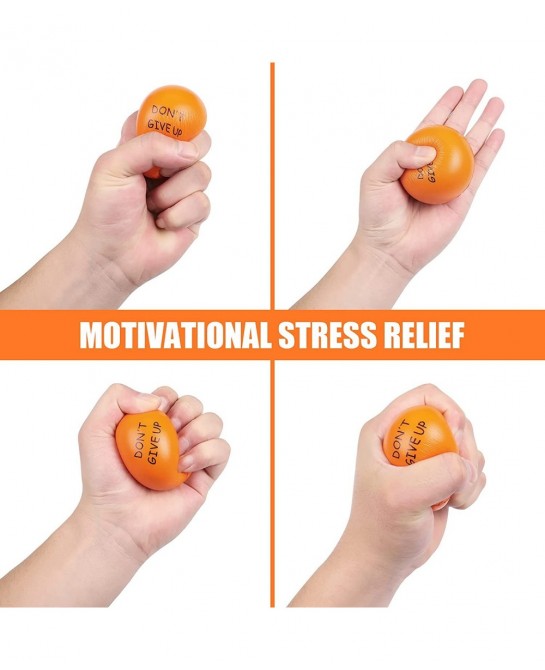 Motivational Stress Balls(20 Pack) for Kids and Adults Stress Relief Balls with Quetos to Relieve Anxiety and Manage Anger as...