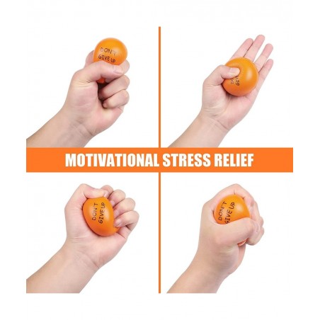 Motivational Stress Balls(20 Pack) for Kids and Adults Stress Relief Balls with Quetos to Relieve Anxiety and Manage Anger as...