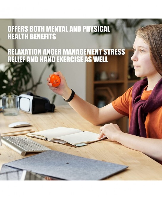 Motivational Stress Balls(20 Pack) for Kids and Adults Stress Relief Balls with Quetos to Relieve Anxiety and Manage Anger as...