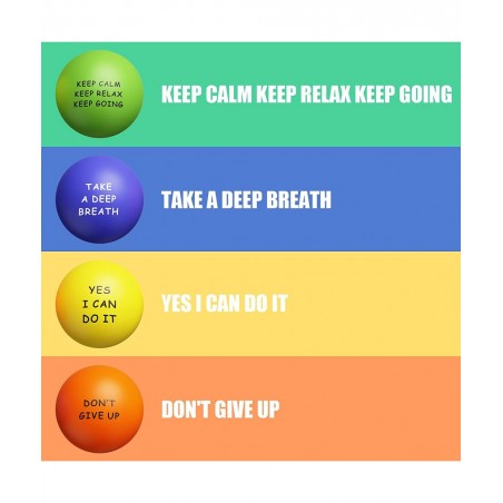 Motivational Stress Balls(20 Pack) for Kids and Adults Stress Relief Balls with Quetos to Relieve Anxiety and Manage Anger as...