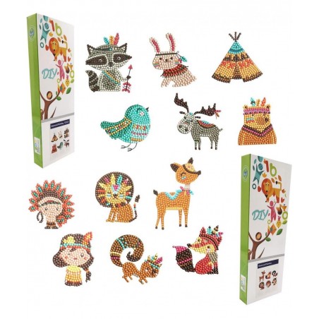 5D Diamond Painting Stickers Kits CooCu Diamond Paint Kits for Kids with Tools and Crystal Handmade Mosaic Crafts Kits DIY Ar...
