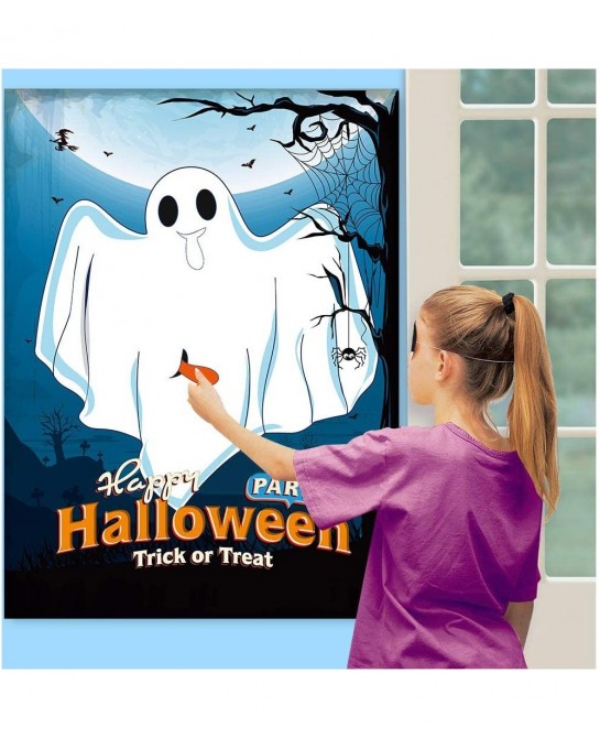 Halloween Games for Kids Party Pin The Tongue on The Ghost Game Halloween Party Favors Activities Decorations for Children Ha...