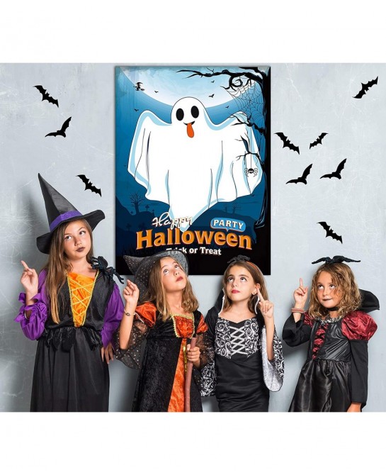 Halloween Games for Kids Party Pin The Tongue on The Ghost Game Halloween Party Favors Activities Decorations for Children Ha...