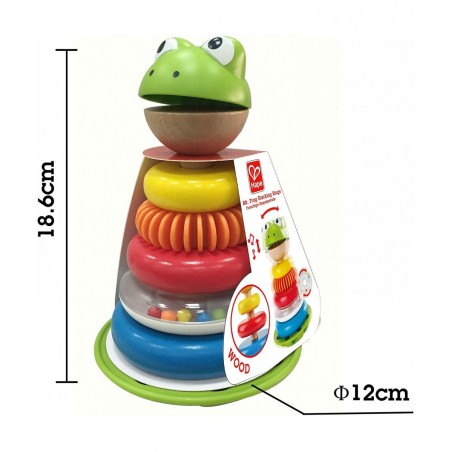 E0457 Mr Frog Stacking Rings - Toddler Activity Toy $23.04 Early Development & Activity Toys