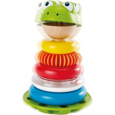 E0457 Mr Frog Stacking Rings - Toddler Activity Toy $23.04 Early Development & Activity Toys