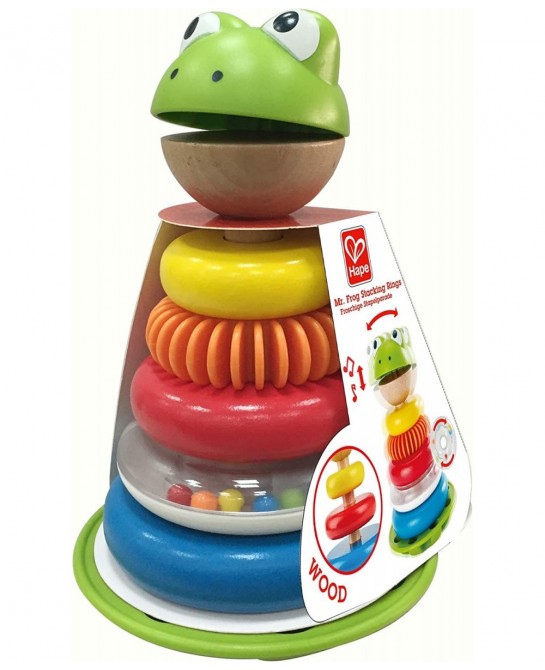 E0457 Mr Frog Stacking Rings - Toddler Activity Toy $23.04 Early Development & Activity Toys