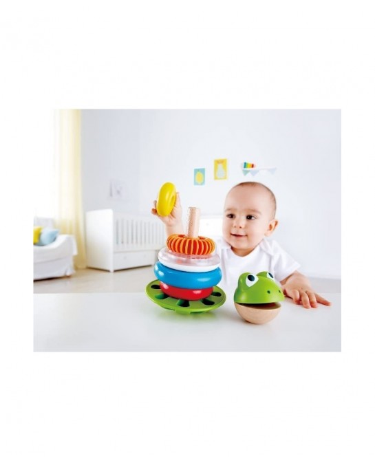 E0457 Mr Frog Stacking Rings - Toddler Activity Toy $23.04 Early Development & Activity Toys
