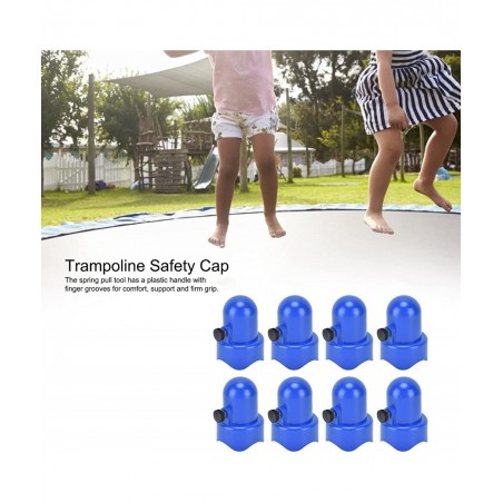 8 Pieces Trampoline Enclosure Pole Hat with Screw Thumb T Hook Spring Pull Tool Accessory for Trampoline Net Hook $46.04 Tram...