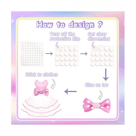 75Pcs Doll Clothes and Accessories Fashion Design kit for 11.5 Inch Doll Dress Up Including 2 Wedding Gown Dresses 1 Fashion ...