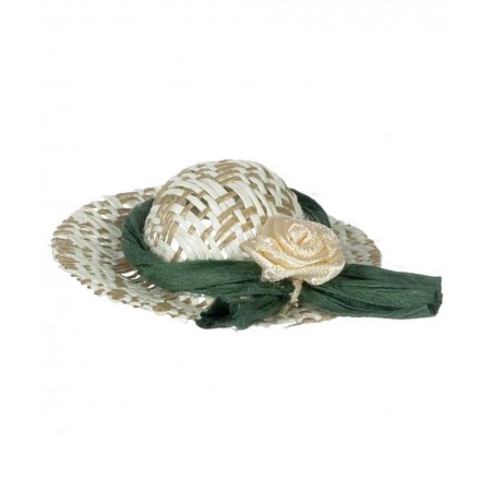 Dolls House Straw Sun Hat Khaki Band Miniature Garden Bedroom Hall Accessory $15.28 Dollhouse Accessories