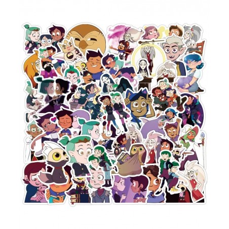 50 PCS The Owl House Stickers Cute Aesthetic Manga Gifts for Kids The Vinyl Movie Colorful Waterproof for Water Bottle Laptop...