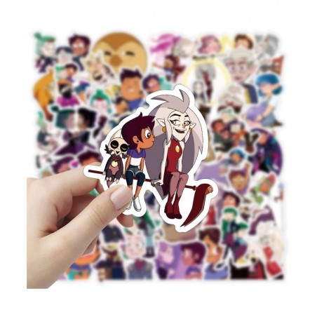 50 PCS The Owl House Stickers Cute Aesthetic Manga Gifts for Kids The Vinyl Movie Colorful Waterproof for Water Bottle Laptop...