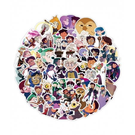 50 PCS The Owl House Stickers Cute Aesthetic Manga Gifts for Kids The Vinyl Movie Colorful Waterproof for Water Bottle Laptop...
