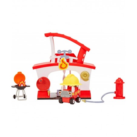 Let’s Go Cozy Coupe™ Fire Station Playset with Fire Truck Mini Push and Play Vehicle for Tabletop or Floor Push Play Car Fun ...