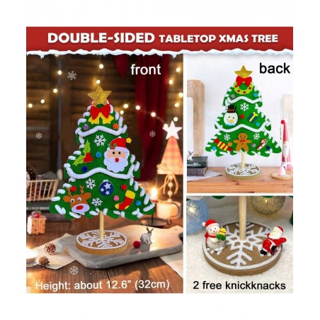 Sewing Kit for Kids Ages 5-8 8-12 Stress Relief Christmas Crafts for Adults 3D DIY Felt Christmas Tree Boys Girls Christmas G...