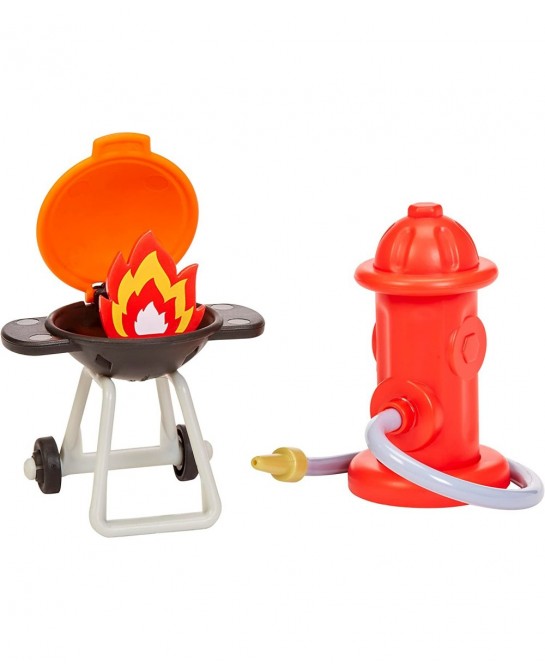 Let’s Go Cozy Coupe™ Fire Station Playset with Fire Truck Mini Push and Play Vehicle for Tabletop or Floor Push Play Car Fun ...