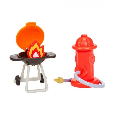 Let’s Go Cozy Coupe™ Fire Station Playset with Fire Truck Mini Push and Play Vehicle for Tabletop or Floor Push Play Car Fun ...
