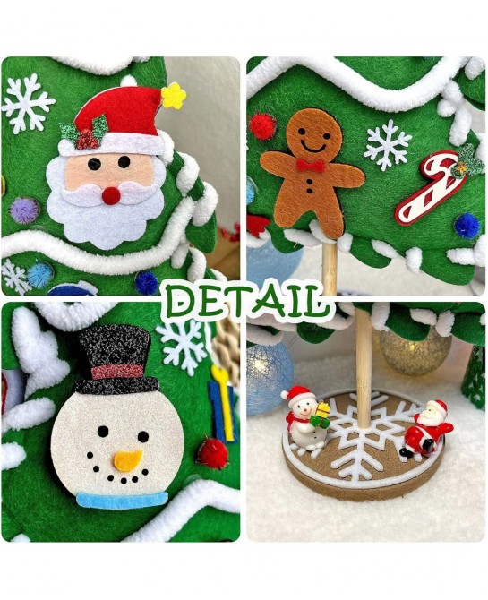 Sewing Kit for Kids Ages 5-8 8-12 Stress Relief Christmas Crafts for Adults 3D DIY Felt Christmas Tree Boys Girls Christmas G...