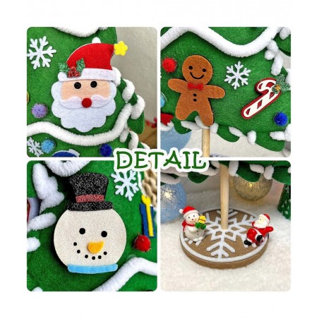 Sewing Kit for Kids Ages 5-8 8-12 Stress Relief Christmas Crafts for Adults 3D DIY Felt Christmas Tree Boys Girls Christmas G...