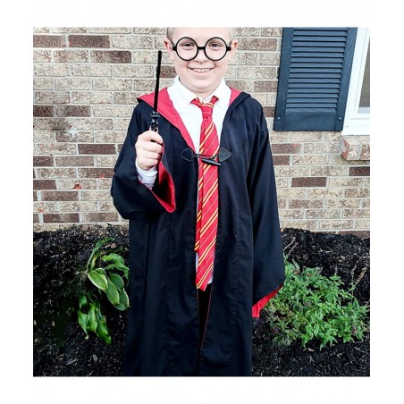 Cosplay Wizard Tie for Kids Halloween Christmas Birthday DressUp Party Magic Costume Accessory Unisex Cosplay Striped Necktie...