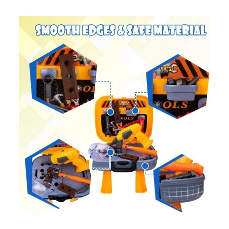 Toddler Tool Set for Age 2-4 Kids Learning Tools Bench for Boys Toys 2 Year Old Gift $52.67 Toy Construction Tools