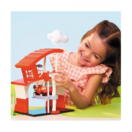 Let’s Go Cozy Coupe™ Fire Station Playset with Fire Truck Mini Push and Play Vehicle for Tabletop or Floor Push Play Car Fun ...