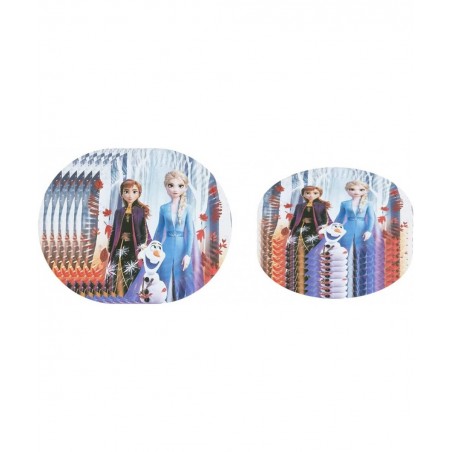 Frozen Birthday Set 20pcs Plates 20 Napkins 1 Tablecloths Frozen Themed Party Supplies $19.97 Kids' Party Tableware