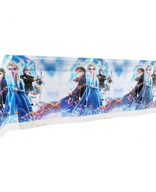 Frozen Birthday Set 20pcs Plates 20 Napkins 1 Tablecloths Frozen Themed Party Supplies $19.97 Kids' Party Tableware