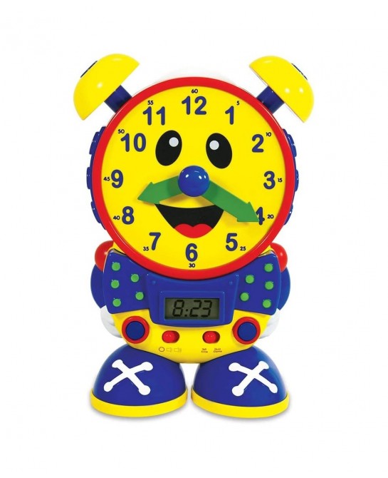 Telly The Teaching Time Clock - Electronic Analog & Digital Time Telling Aid with Two Quiz Modes & Night Light - Telling Time...