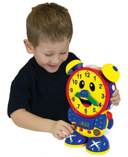 Telly The Teaching Time Clock - Electronic Analog & Digital Time Telling Aid with Two Quiz Modes & Night Light - Telling Time...