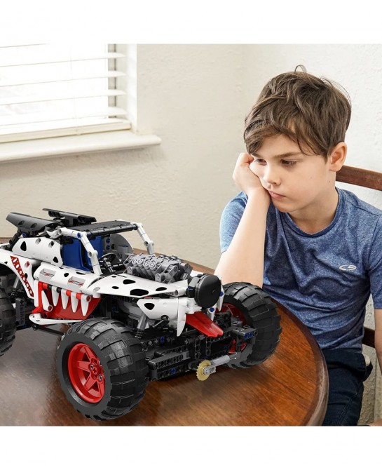 MY88006 Dalmatian Monster Truck Building Block Kits MOC Building Blocks Set to Build Gift for Kids Age 8+/Adult Collections E...