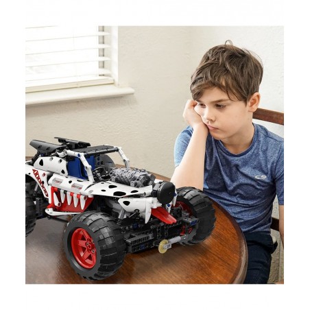 MY88006 Dalmatian Monster Truck Building Block Kits MOC Building Blocks Set to Build Gift for Kids Age 8+/Adult Collections E...