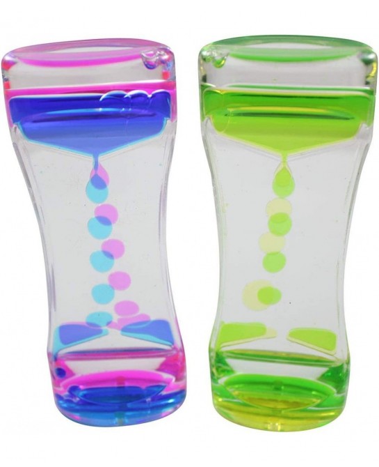 Liquid Dripping Timer - Calm Down Jar - Soothing and Calming Motion - Liquid Timer Sensory Office Toy - Visual Stimulation (S...