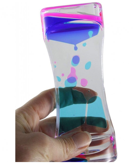 Liquid Dripping Timer - Calm Down Jar - Soothing and Calming Motion - Liquid Timer Sensory Office Toy - Visual Stimulation (S...