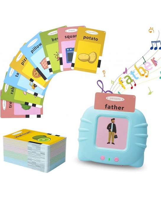 Learning Flash Cards for Toddlers 1-5 Autism Toys Speech Therapy Toys Educational Learning Talking Sight Words Flash Cards Ki...