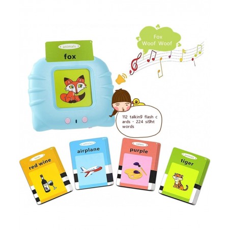 Learning Flash Cards for Toddlers 1-5 Autism Toys Speech Therapy Toys Educational Learning Talking Sight Words Flash Cards Ki...