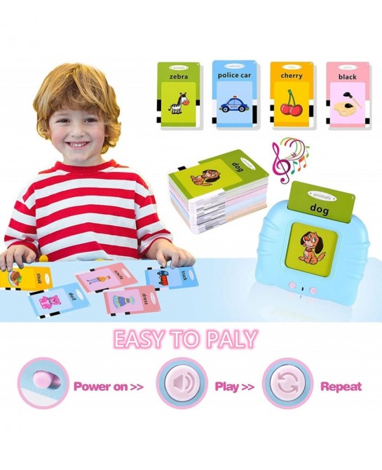 Learning Flash Cards for Toddlers 1-5 Autism Toys Speech Therapy Toys Educational Learning Talking Sight Words Flash Cards Ki...